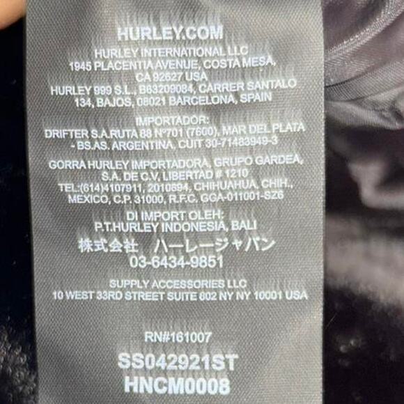 Hurley Black Faux Fur Trapper Ear Cover Winter Snow Outdoors Ski Hat Two Way - Picture 3 of 8